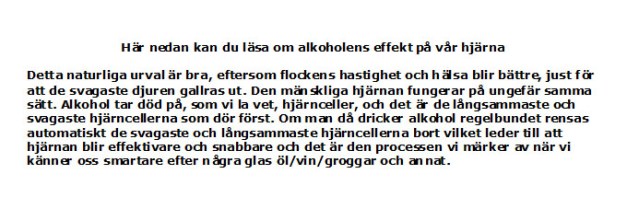 Alkholens effekt på hjärnan