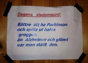 Bättre Parkinsons än Alzheimers