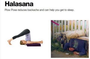 Halasana help you to sleep