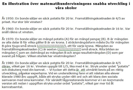 Matematikundervisningens utveckling