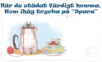 Städning tryck Spara