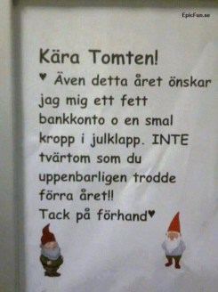 Tomten önskan