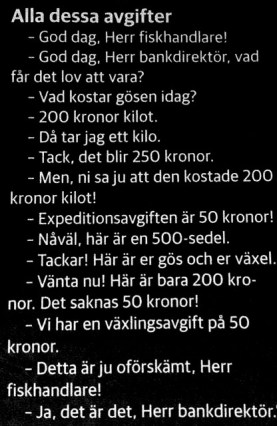 Bankdirektören och fiskhandlaren
