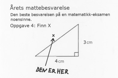 Årets mattebesvarelse