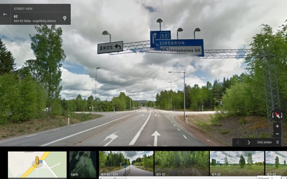 Street view Infart mot till Uddeholms GK s<a href=